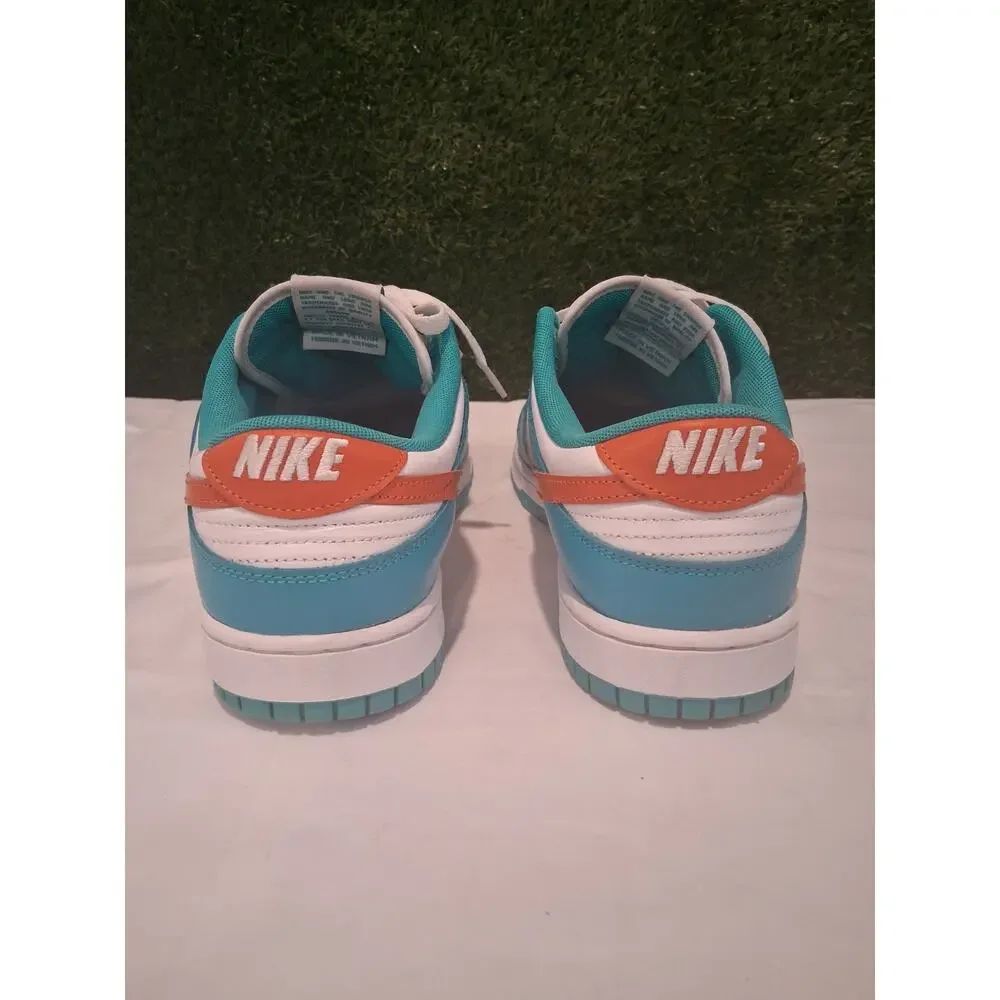 Nike Dunk Low Miami Dolphins White Dusty Cactus DV0833-102 Men's Size 13 Used